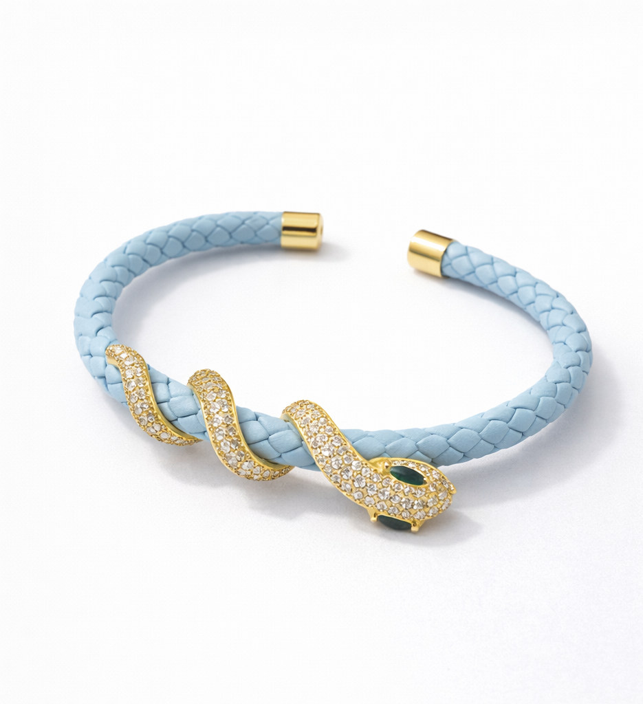 Monré Snake Wrap Braided Bracelet – Multiple Colors