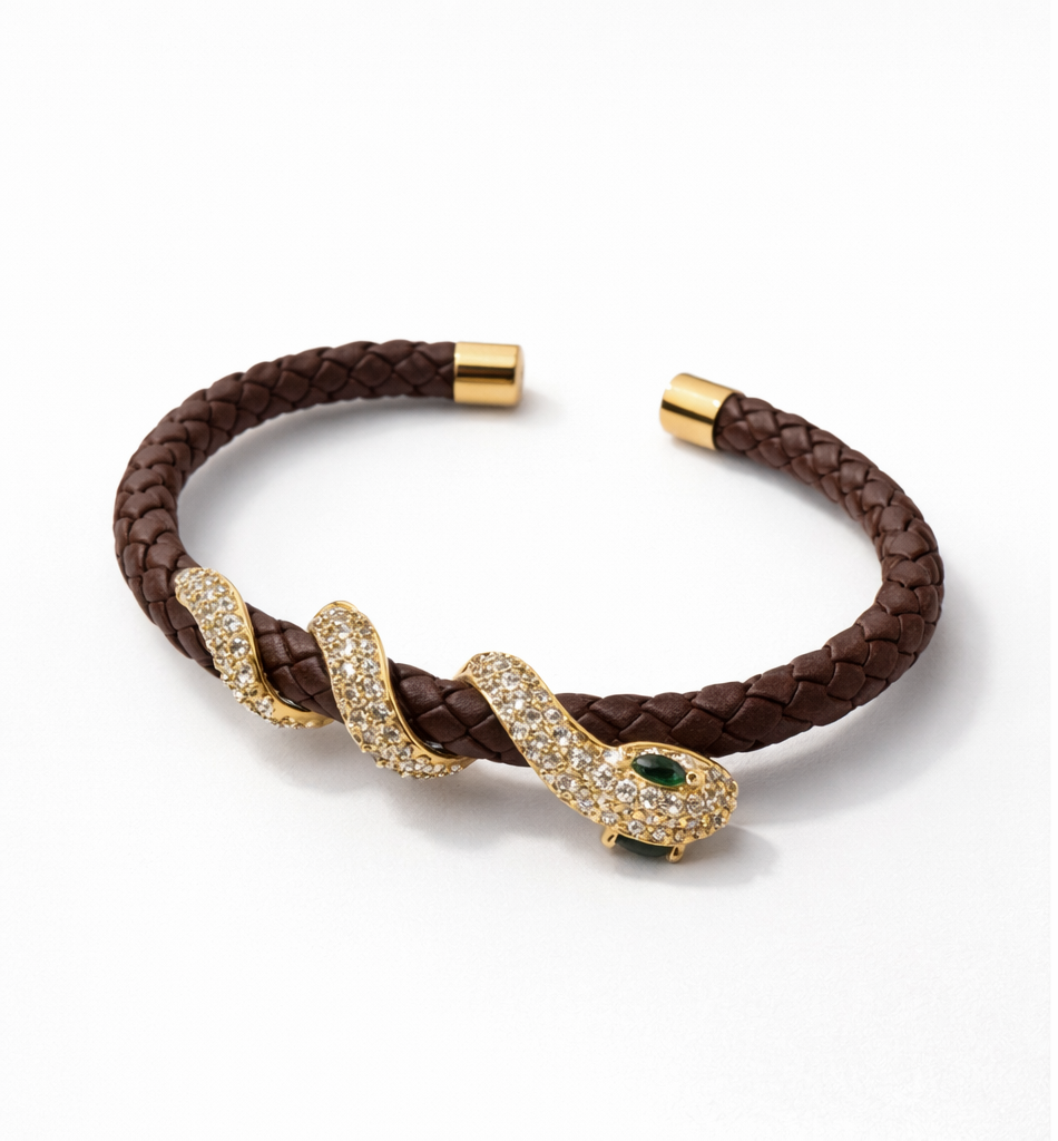 Monré Snake Wrap Braided Bracelet – Multiple Colors