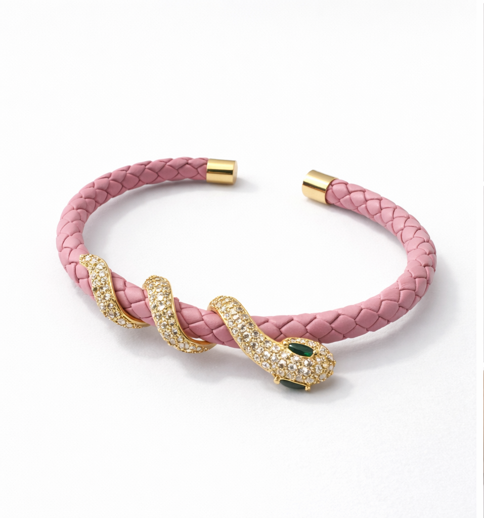 Monré Snake Wrap Braided Bracelet – Multiple Colors