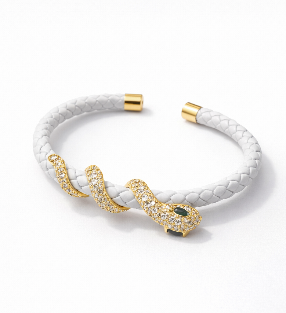 Monré Snake Wrap Braided Bracelet – Multiple Colors