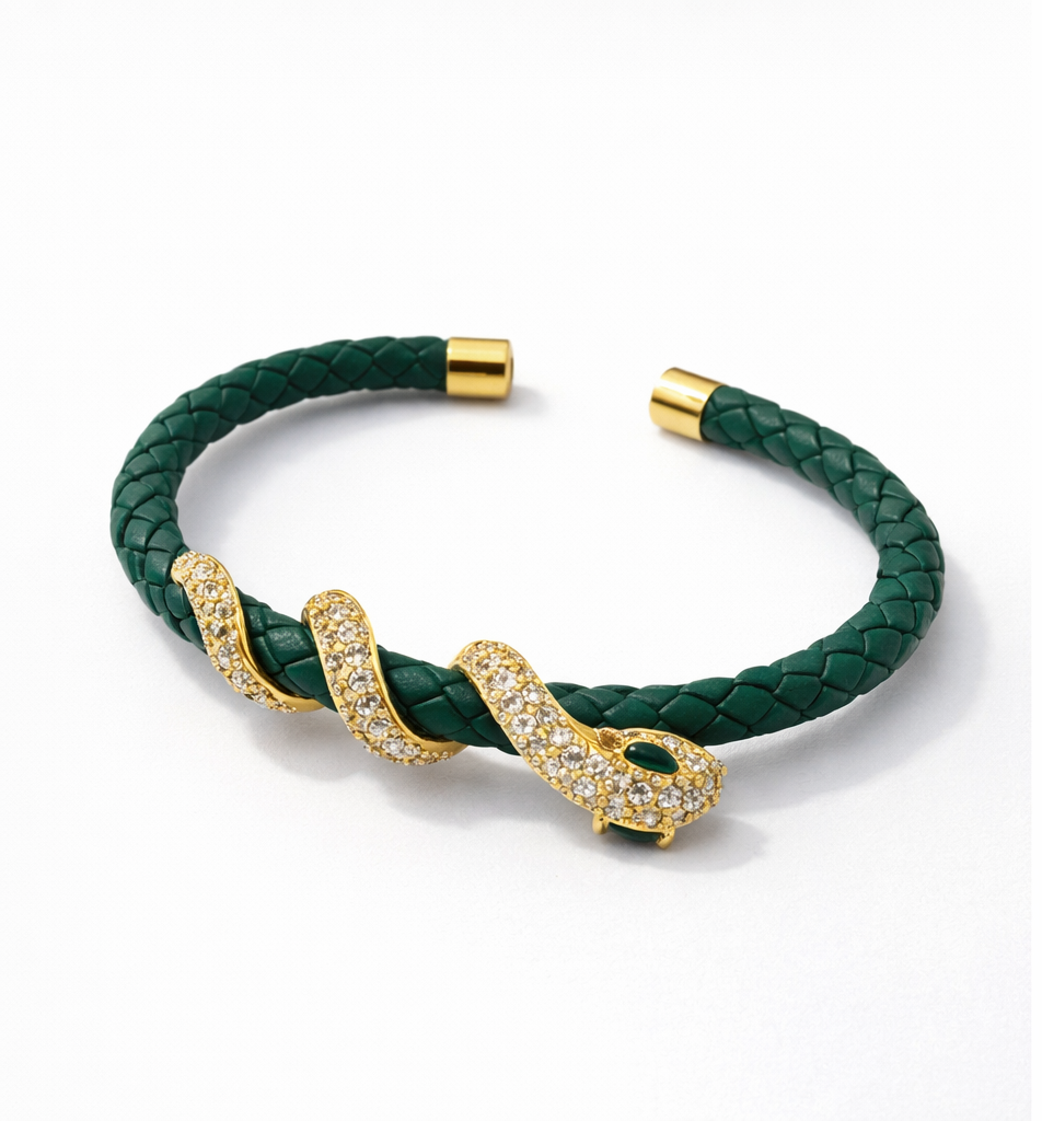 Monré Snake Wrap Braided Bracelet – Multiple Colors